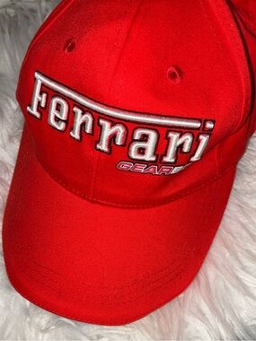 Official Ferrari Gear‎ Classic Cap Red Adjustable Ball Cap/Hat (unisex)